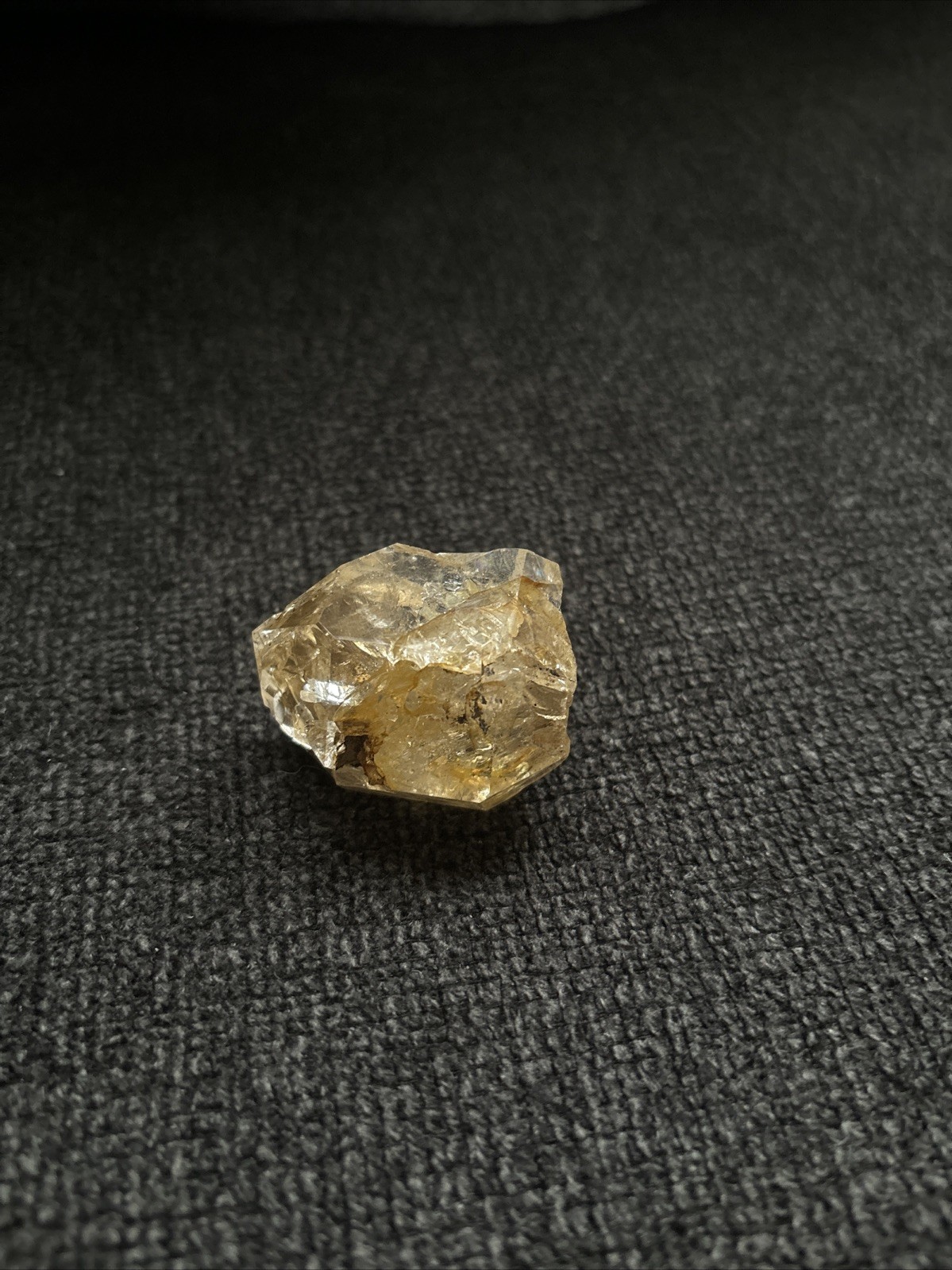 Herkimer Diamond Quartz Crystal “Golden Healer” 1.75in x 1.5in, 2oz