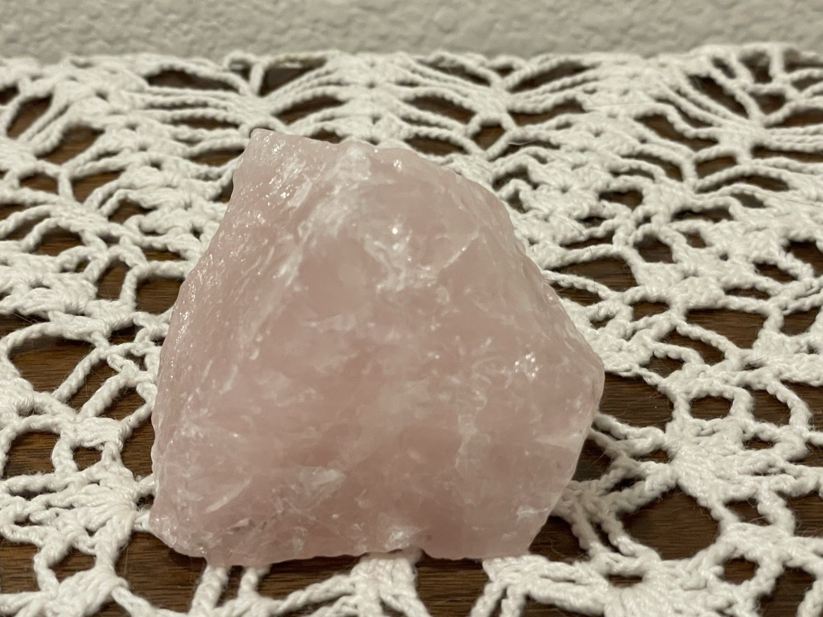 Rose Quartz “Raw” 3 X 2 1/2 Inch