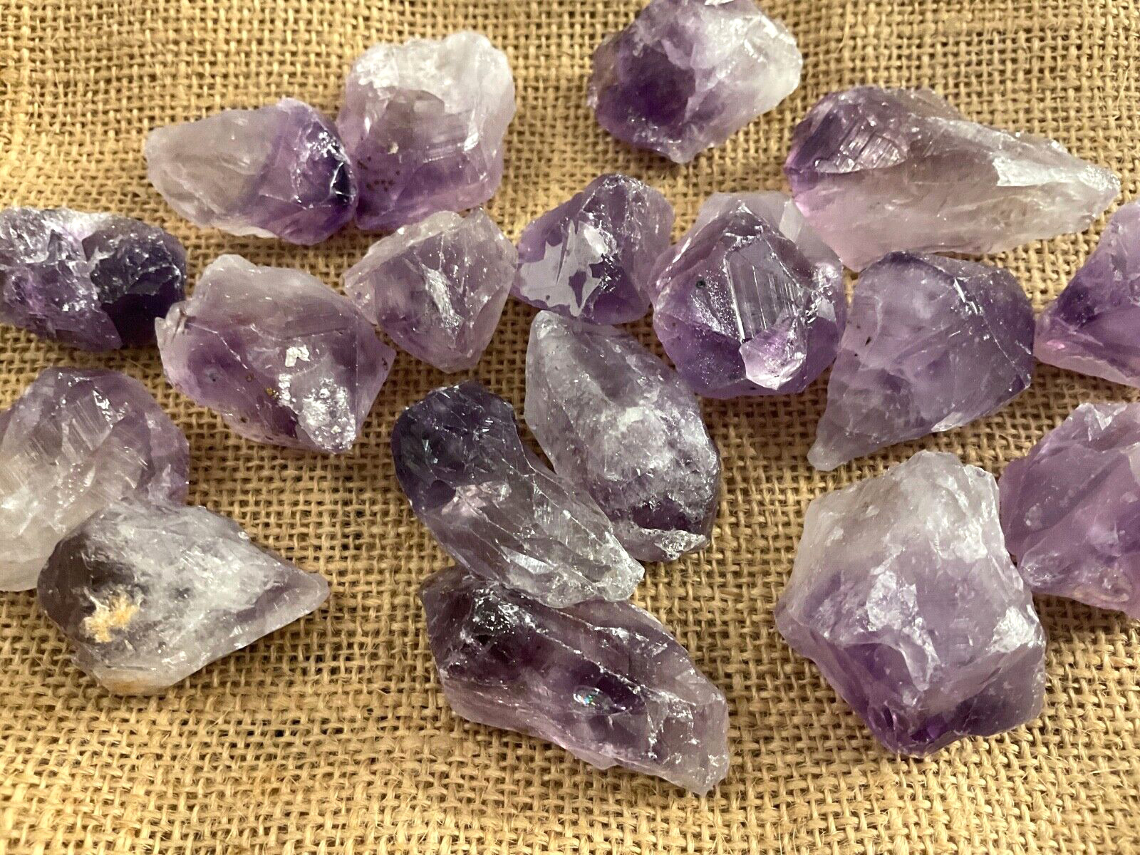 3-5cm Raw Rough Amethyst Stone Mineral Rocks Reiki Healing Energy Crystal