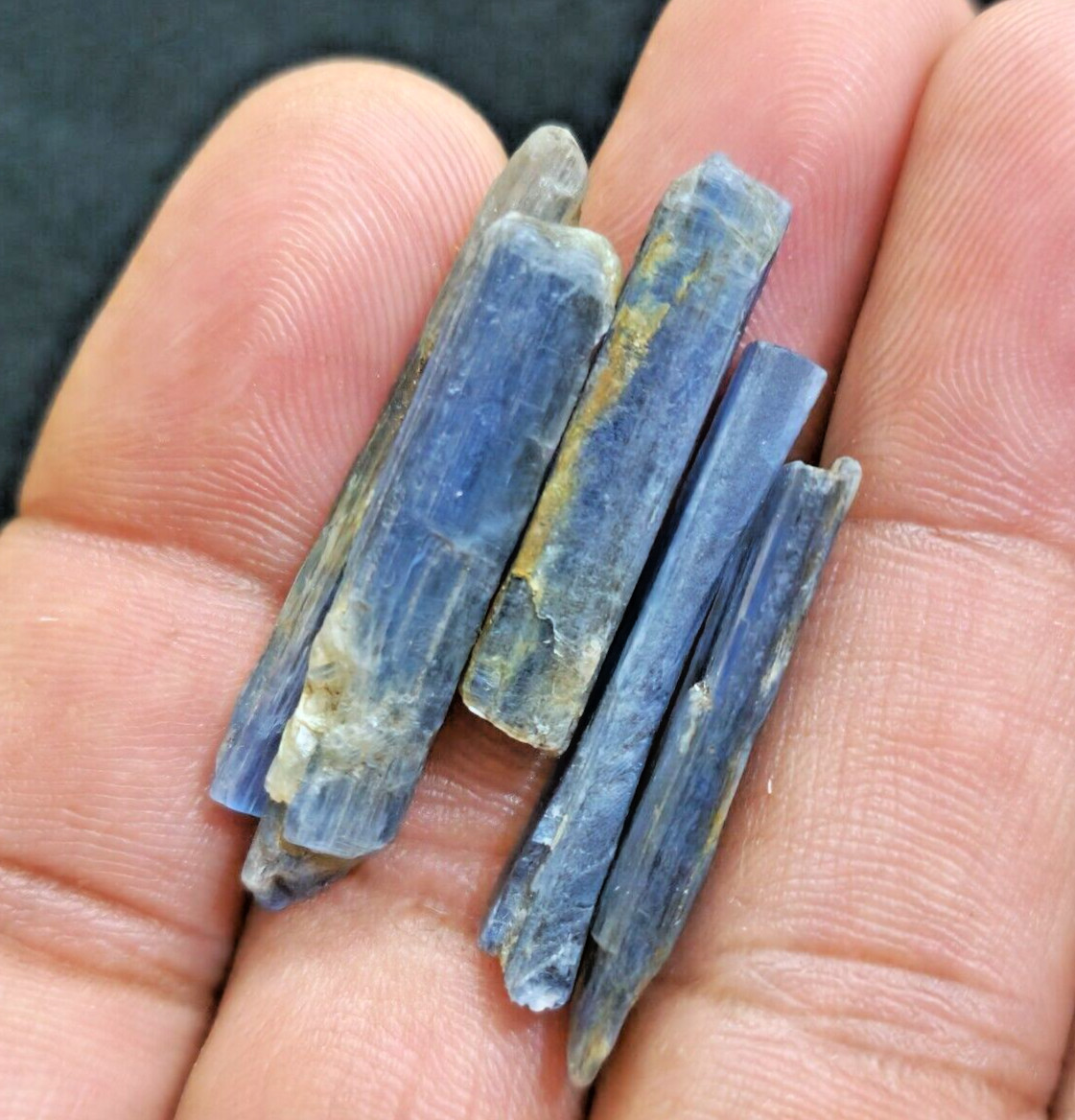 5 Piece Lot Amazing Raw Blue Kyanite Shape Shards Size 27-35 MM Loose Gemstone