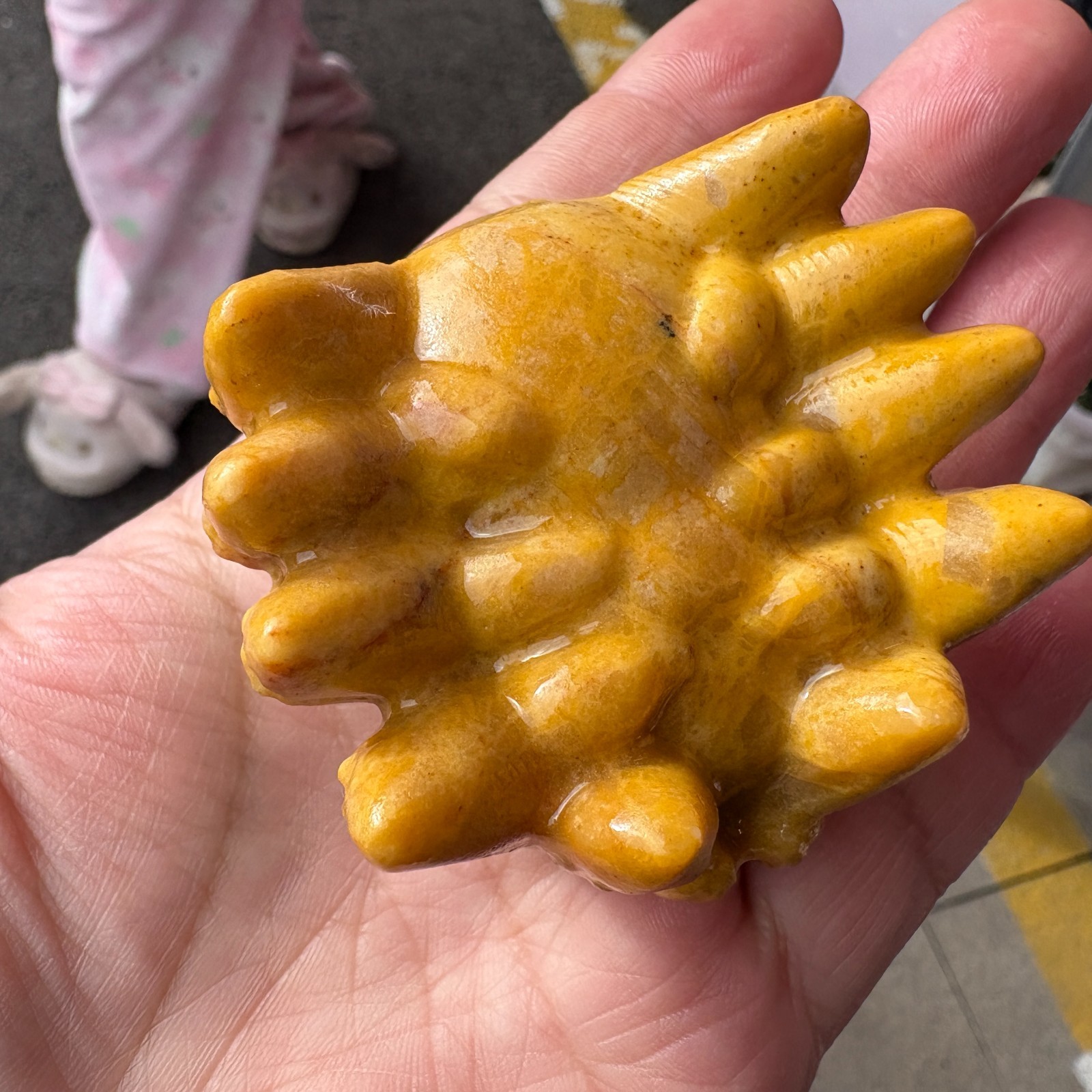 1pc Natural Yellow Jade Quartz Carved Spider Skull Crystal Healing Reiki Decor