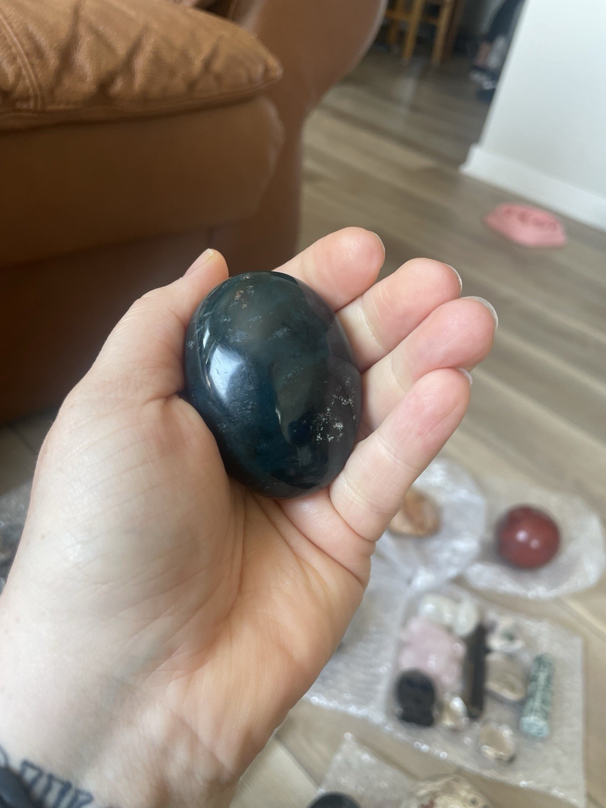 African Bloodstone Palm Stone