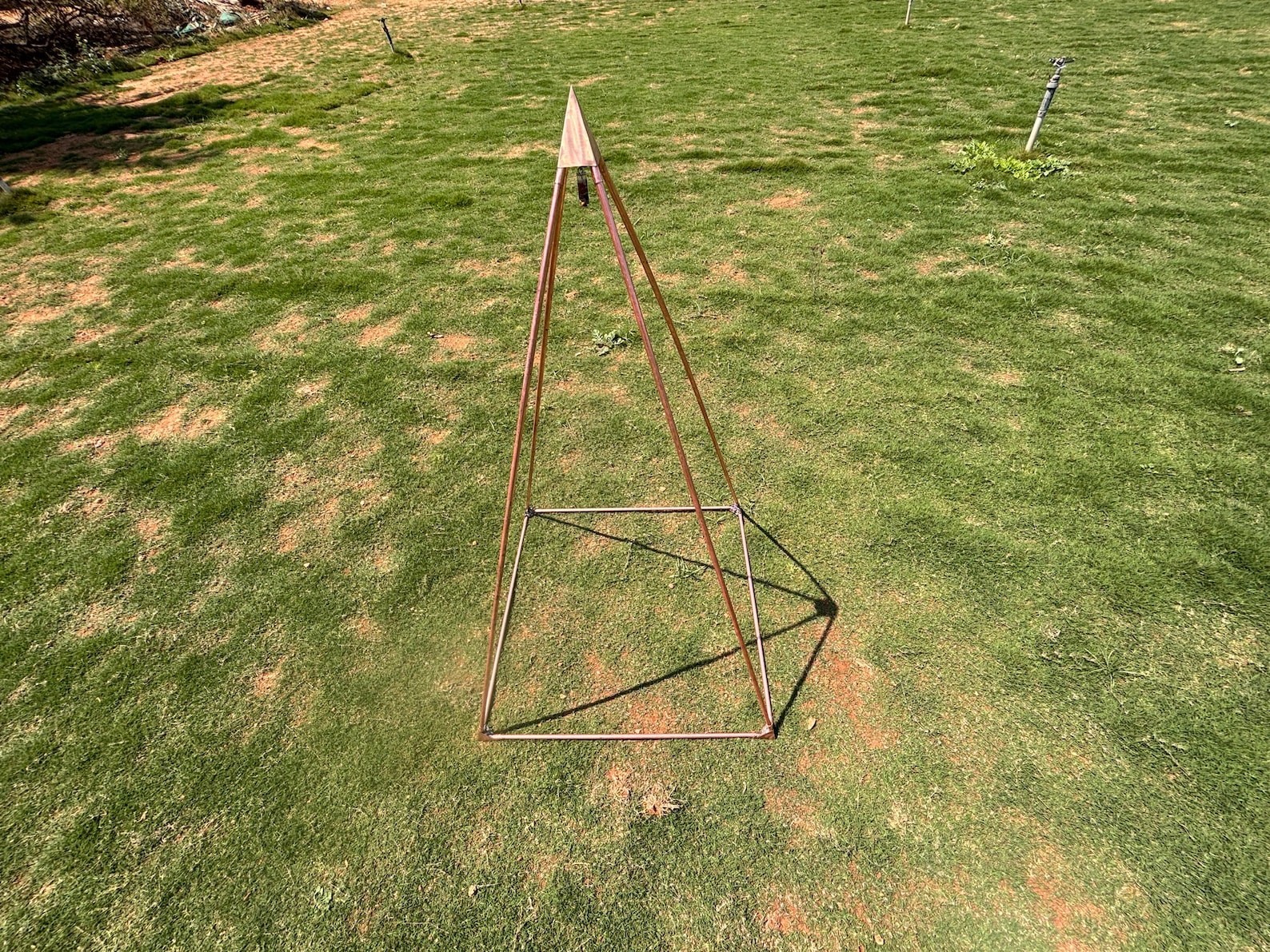 Nubian Copper Plated Healing Crystal Pyramid connector kit only