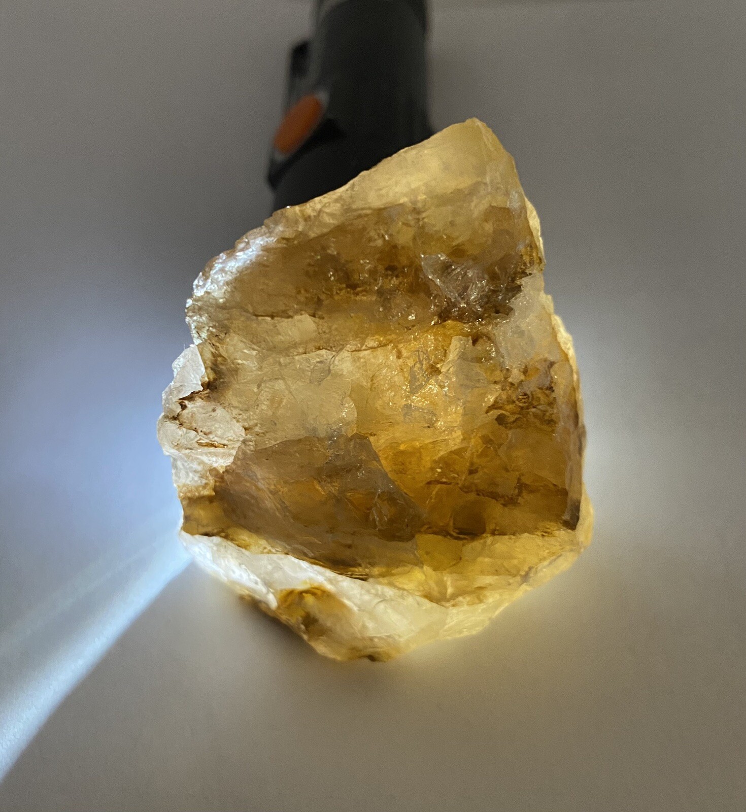 Yellow Hematoid Genuine Quartz Rough Stone From Madagascar 114.9g