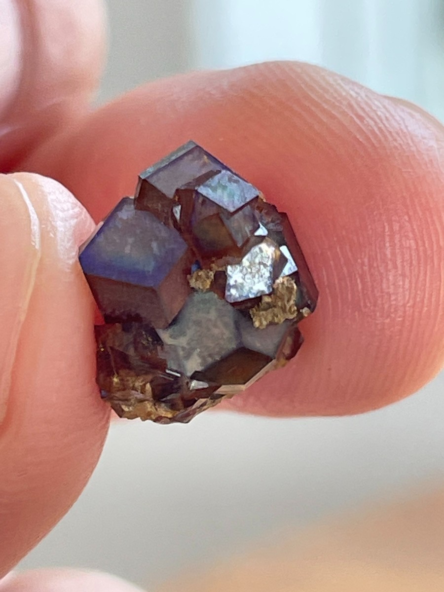 Rough Iridescent Andradite Rainbow Garnet Crystal Tenkawa Nara Japan Mineral Z2
