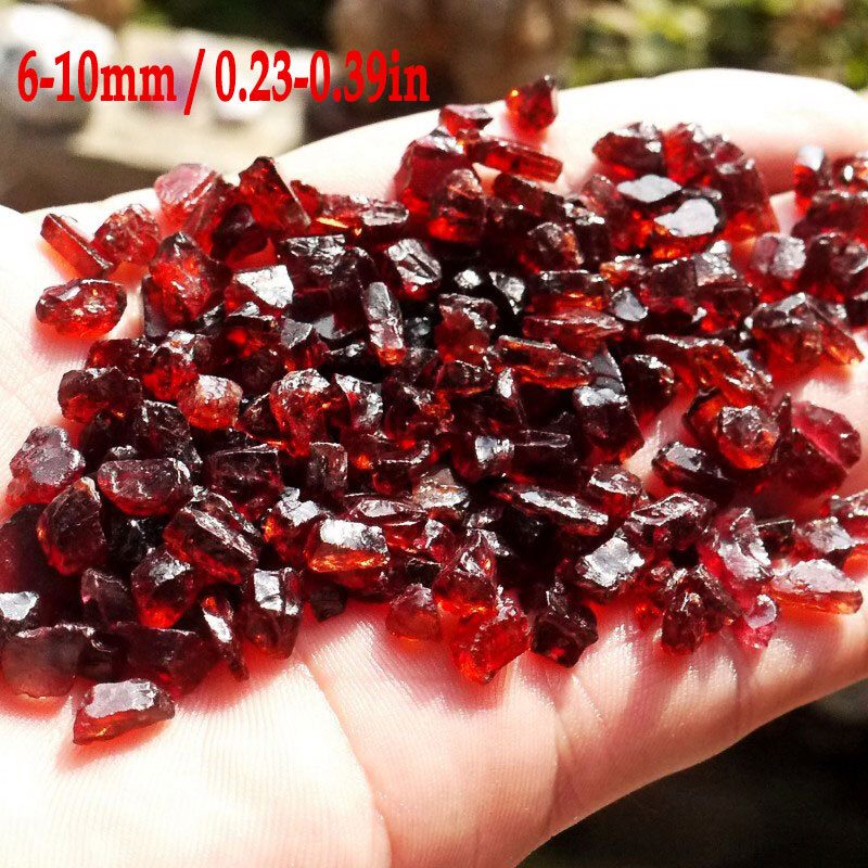 1000G Natural Red Garnet Crystal Gemstone Rough Stone Specimen Minerial Rock