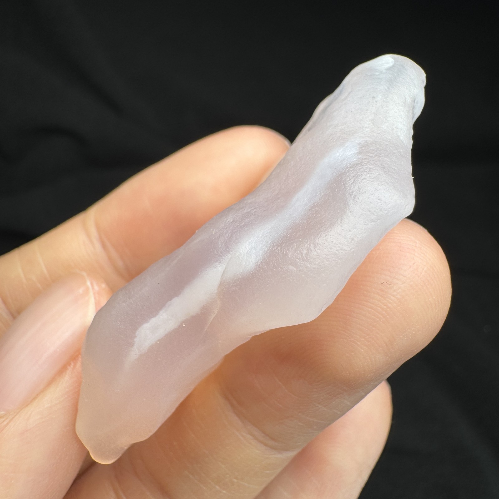 5.2cm/16g Raw & Natural Alxa Gobi Icy-Pink Agate, Inner Mongolia-5919