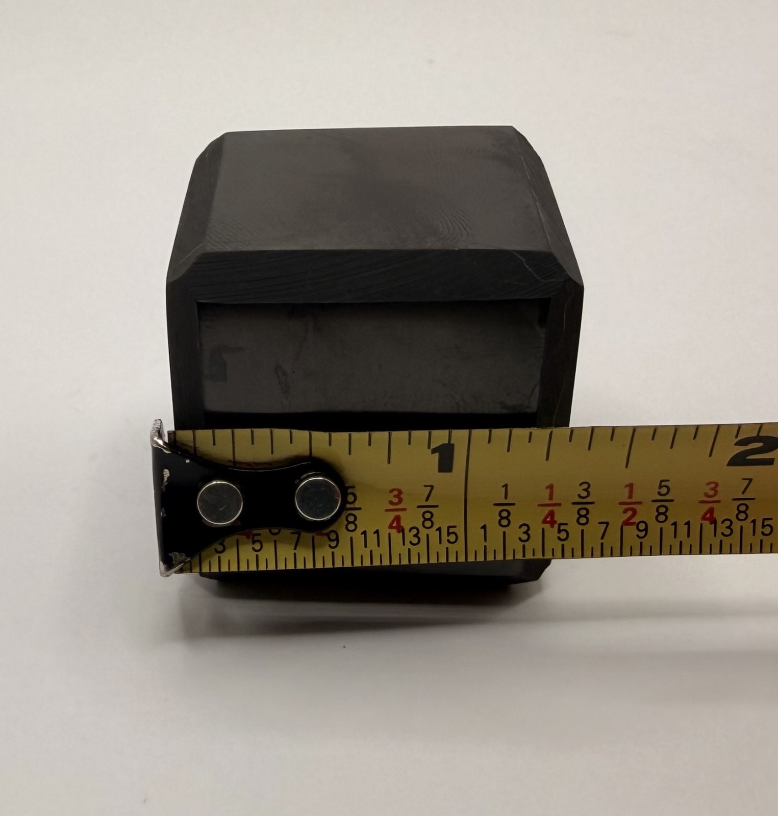 Authentic Shungite Cube 1.5″ Polished Black EMF Protection Stone Karelia Russia