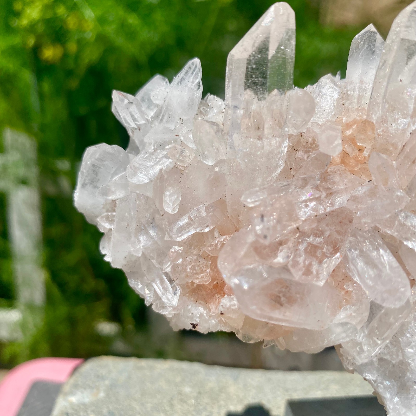 282G Natural Clear White Crystal Quartz Cluster Energy Healing Specimen