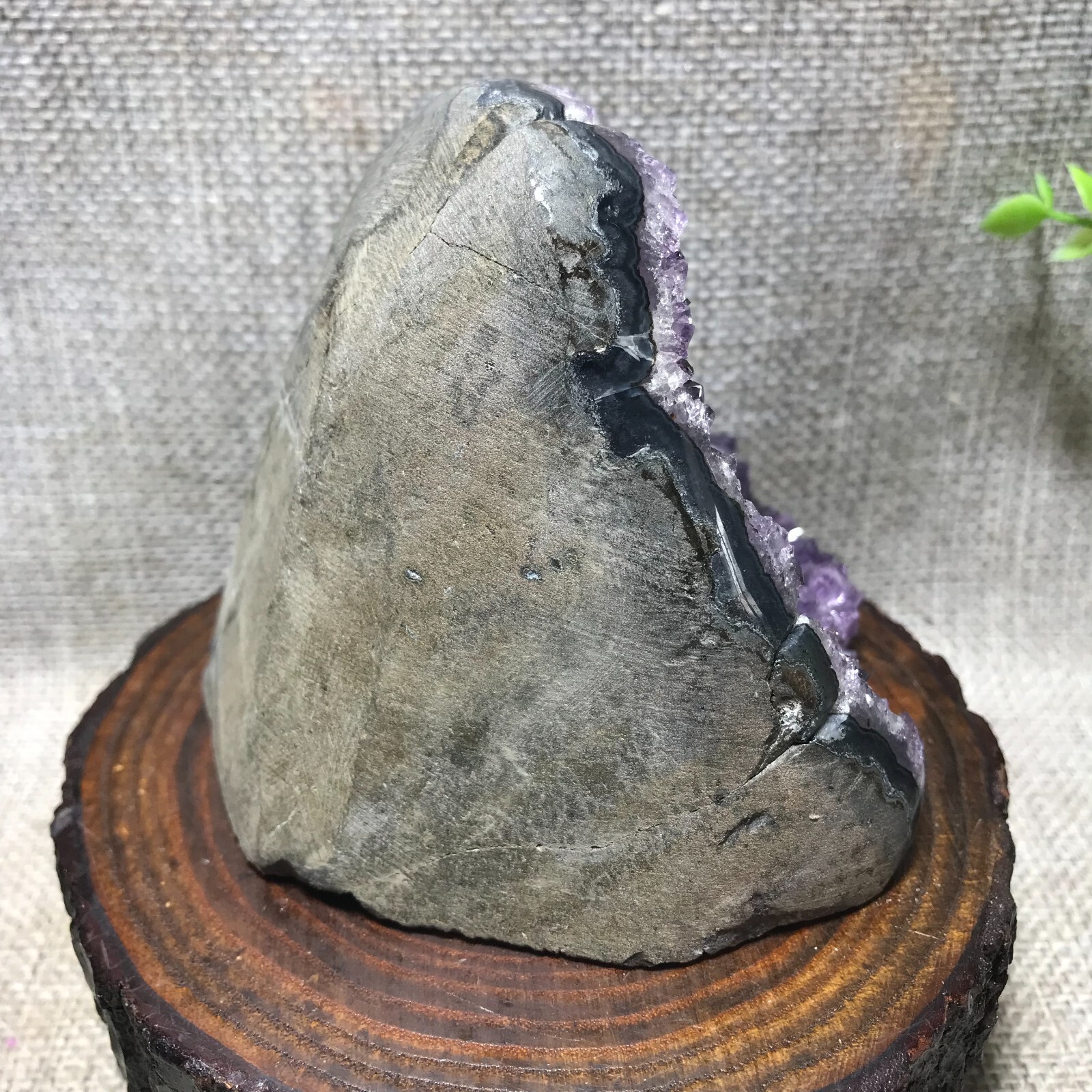 545g Natural Amethyst Cluster Geodes Cut Base Quartz Crystal Healing 69