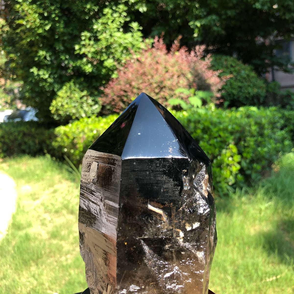 1940g Natural tea crystal specimen + pedestal MH1766