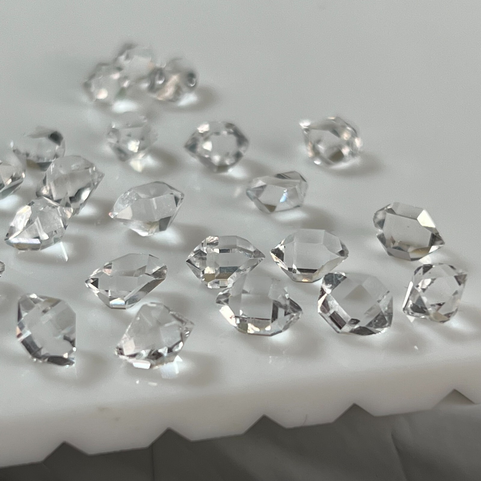 24 Pcs Herkimer diamond crystals 6 to 7mm