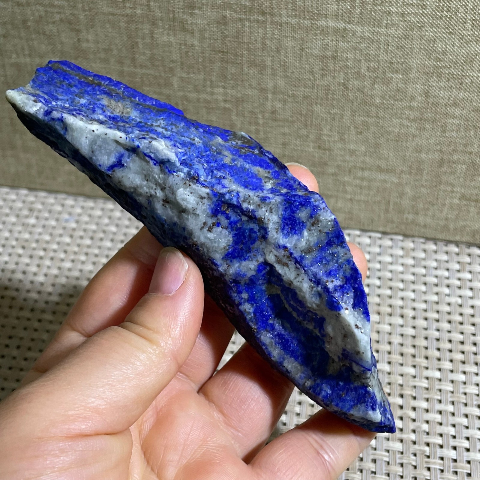 146g Lapis Lazuli Freeform Rough Tumble Healing Crystal Specimen Stone