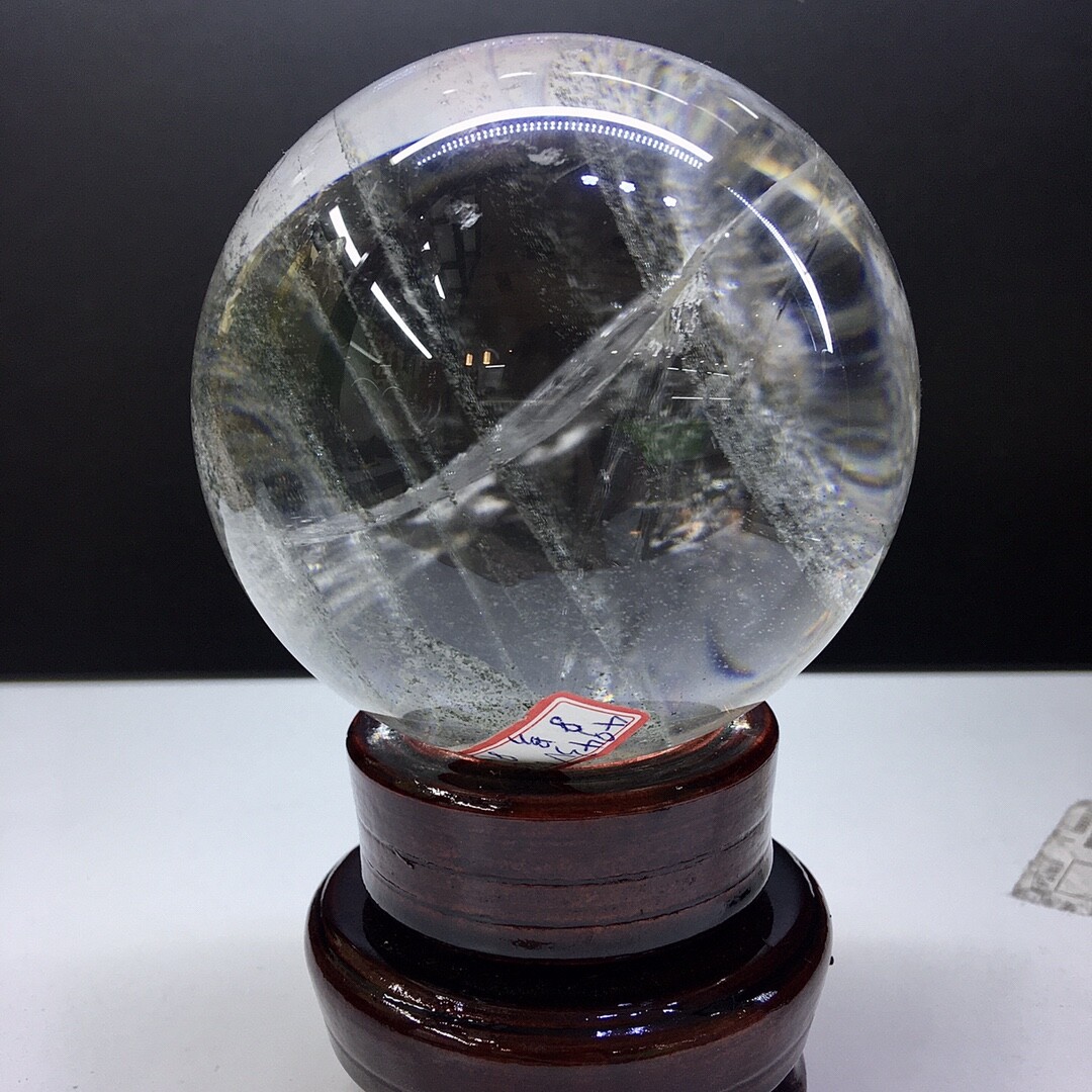 high quality Natural Clear Quartz Ball Crystal Reiki energy Sphere healing 1.9LB