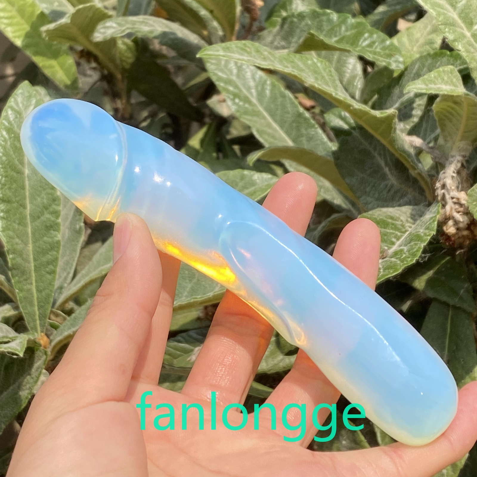 6in Opalite Male Penis Quartz Crystal Skull Massager scrub Gem 1PC