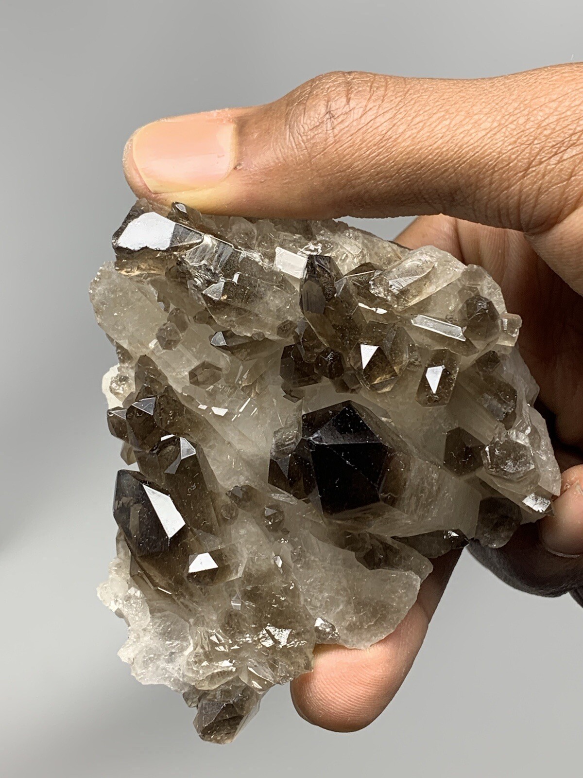 Natural Smoky Quartz Point Wand Brazil 7.0oz Crystal S6