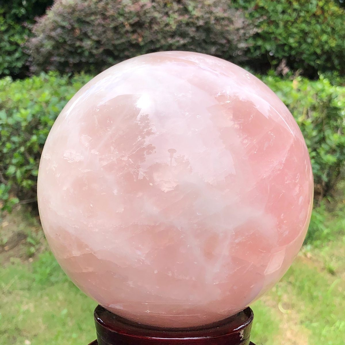 10.27LB Natural pink rose quartz sphere crystal polished ball healing decor