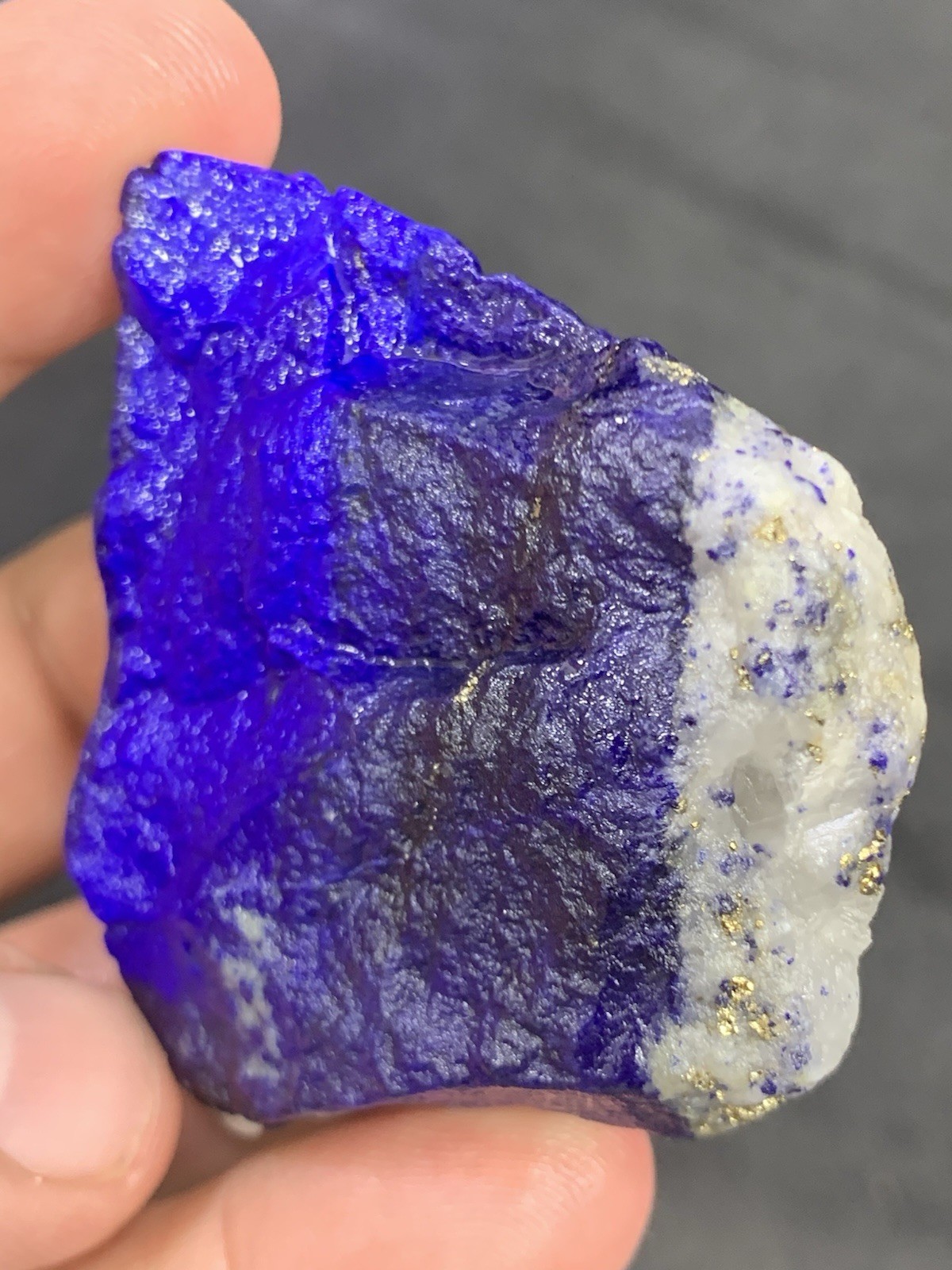 Lapis Lazuli Chakra Raw Mine Stone With Pyrite 76 Grams