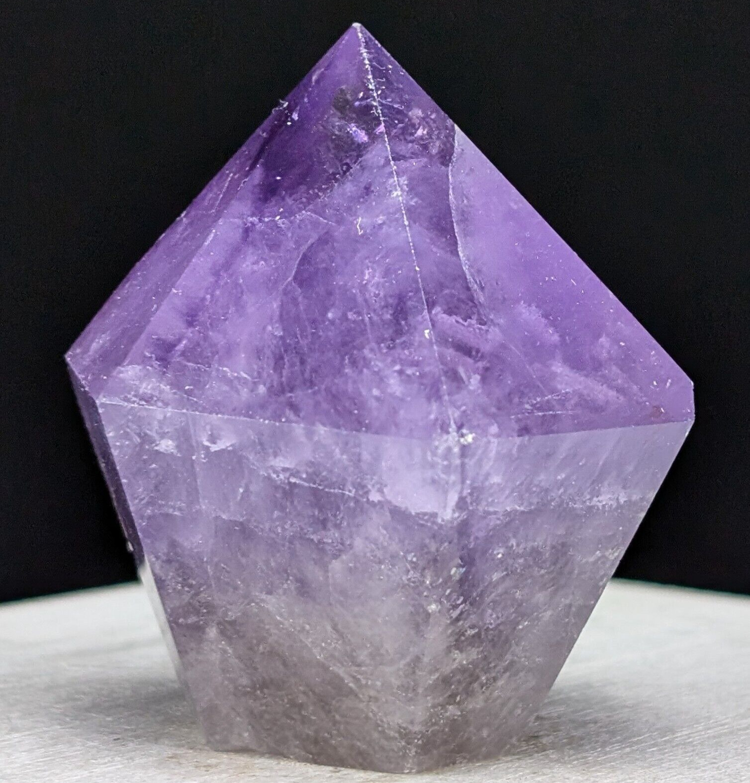 Amethyst Tower Diamond Gem Purple Crystal Chakra Gemstone Point