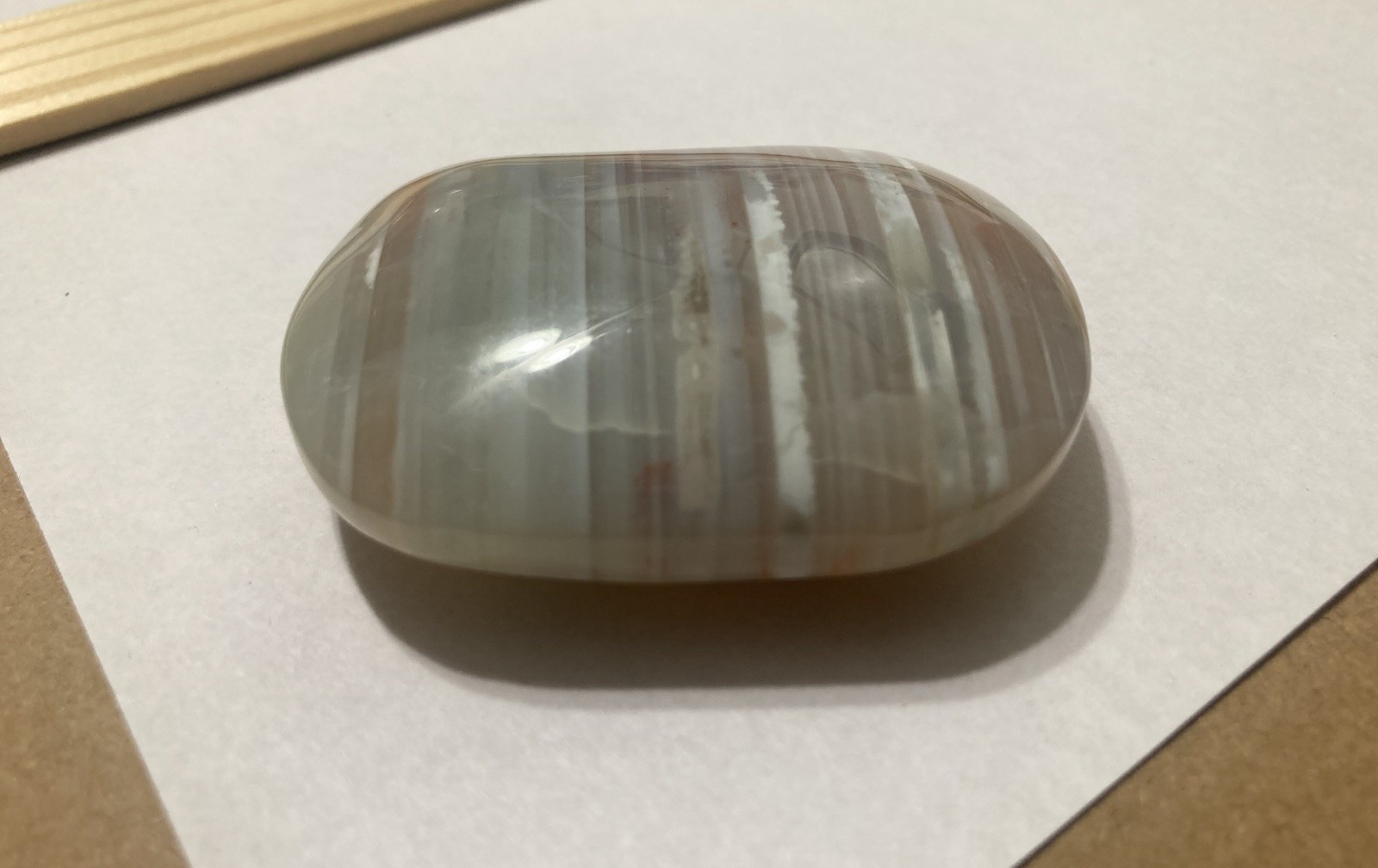 92G Banded Agate Multicolor Crystal Stone Quartz Crystal Large Mineral Specimen