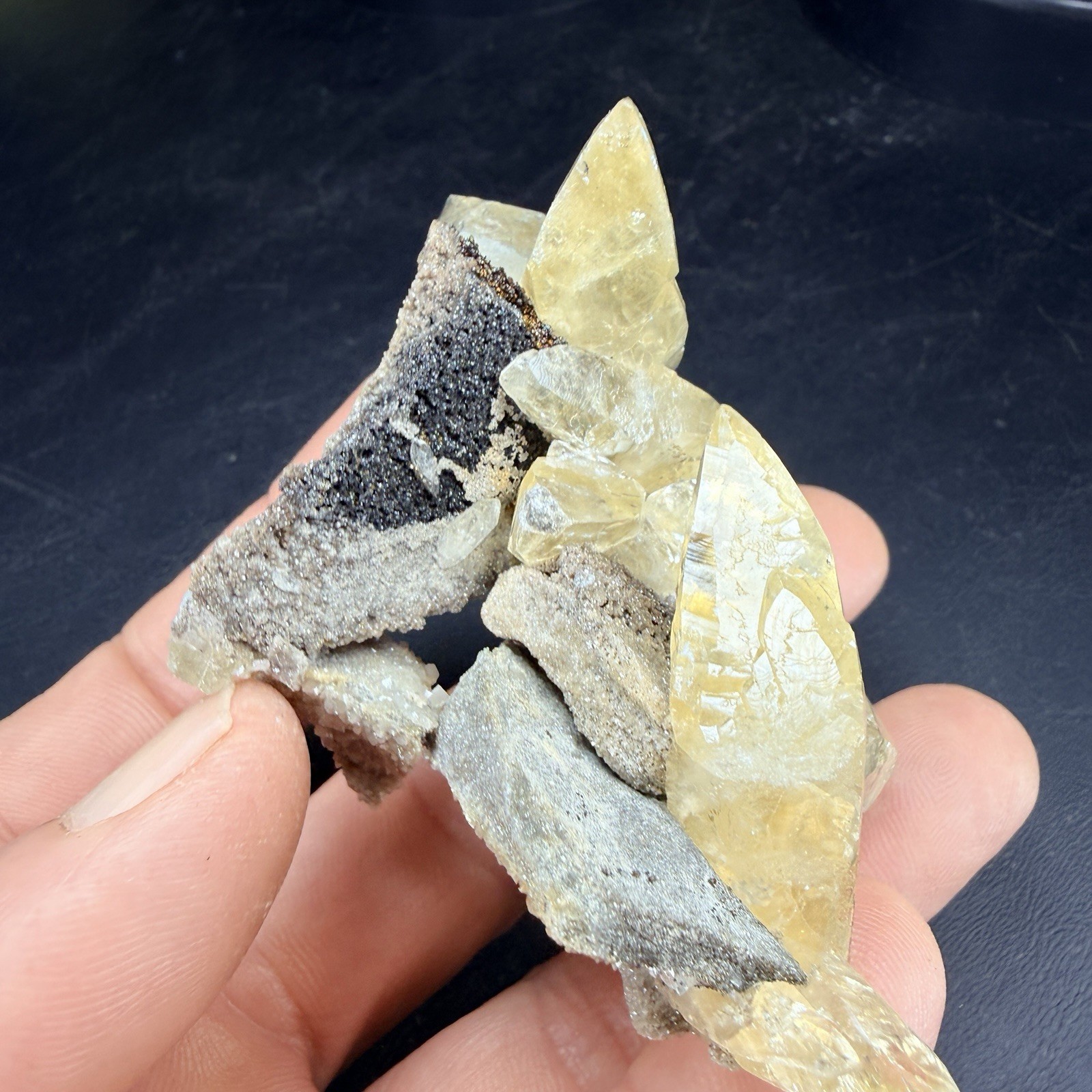 Golden Calcite Chalcopyrite Dolomite Crystal Combo / Sweetwater Mine *Video*