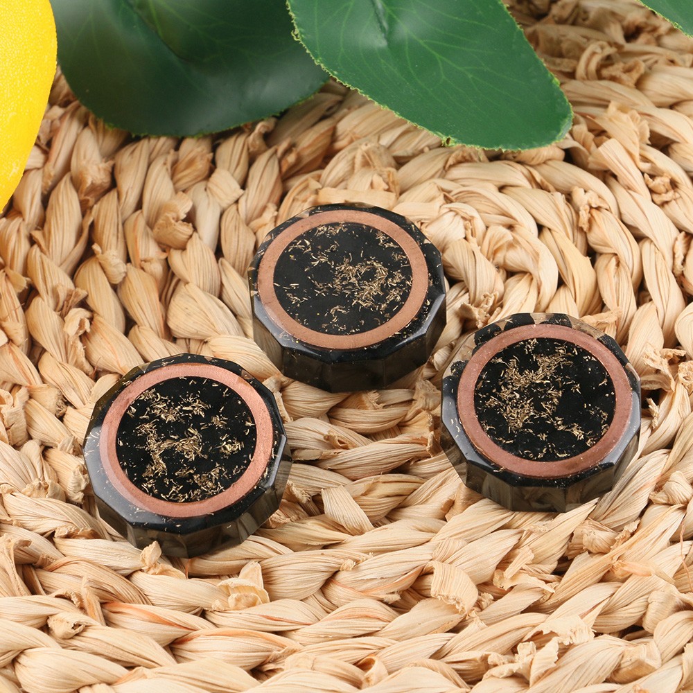 3x Shungite Orgone Busters Energy Symbols Orgonite EMF & 5G Healing Protection