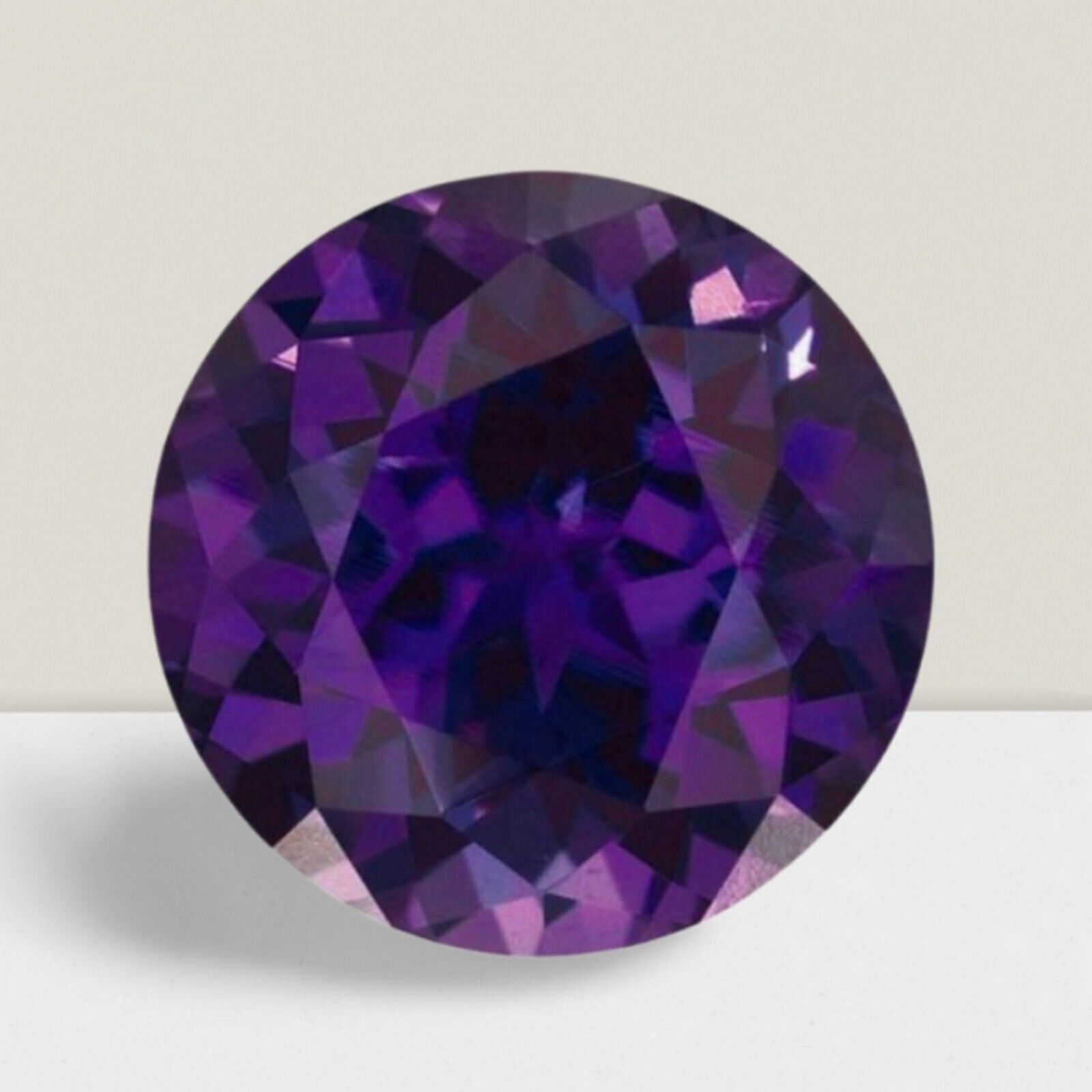 Alexandrite Round Cut Gemstone 2 Cts – 9 mm Lustrous Loose Gem