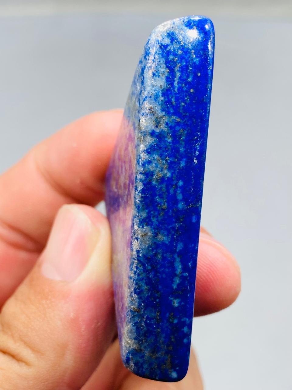 Lapis Lazuli Slice Triangle Royal Blue Natural Stone From Mine Mineral