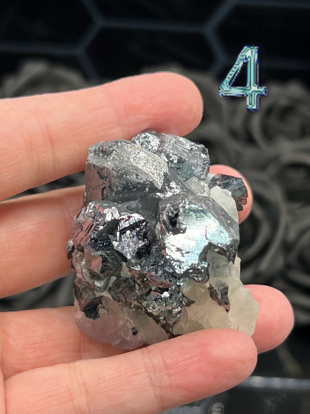 Natural Galena & Quartz Inner Mongolia* Some Fluorite uvreactive* Free ship gift