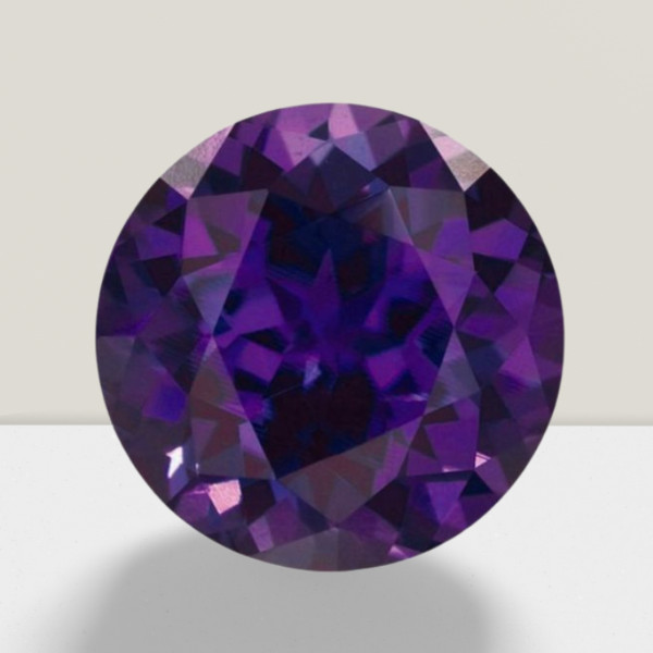 Alexandrite Round Cut Gemstone 2 Cts – 9 mm Lustrous Loose Gem