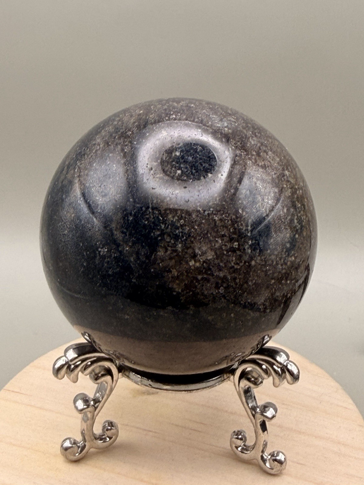 60mm Dark Brown And Blue k2 Stone Sphere Natural Crystal Reiki Chakra