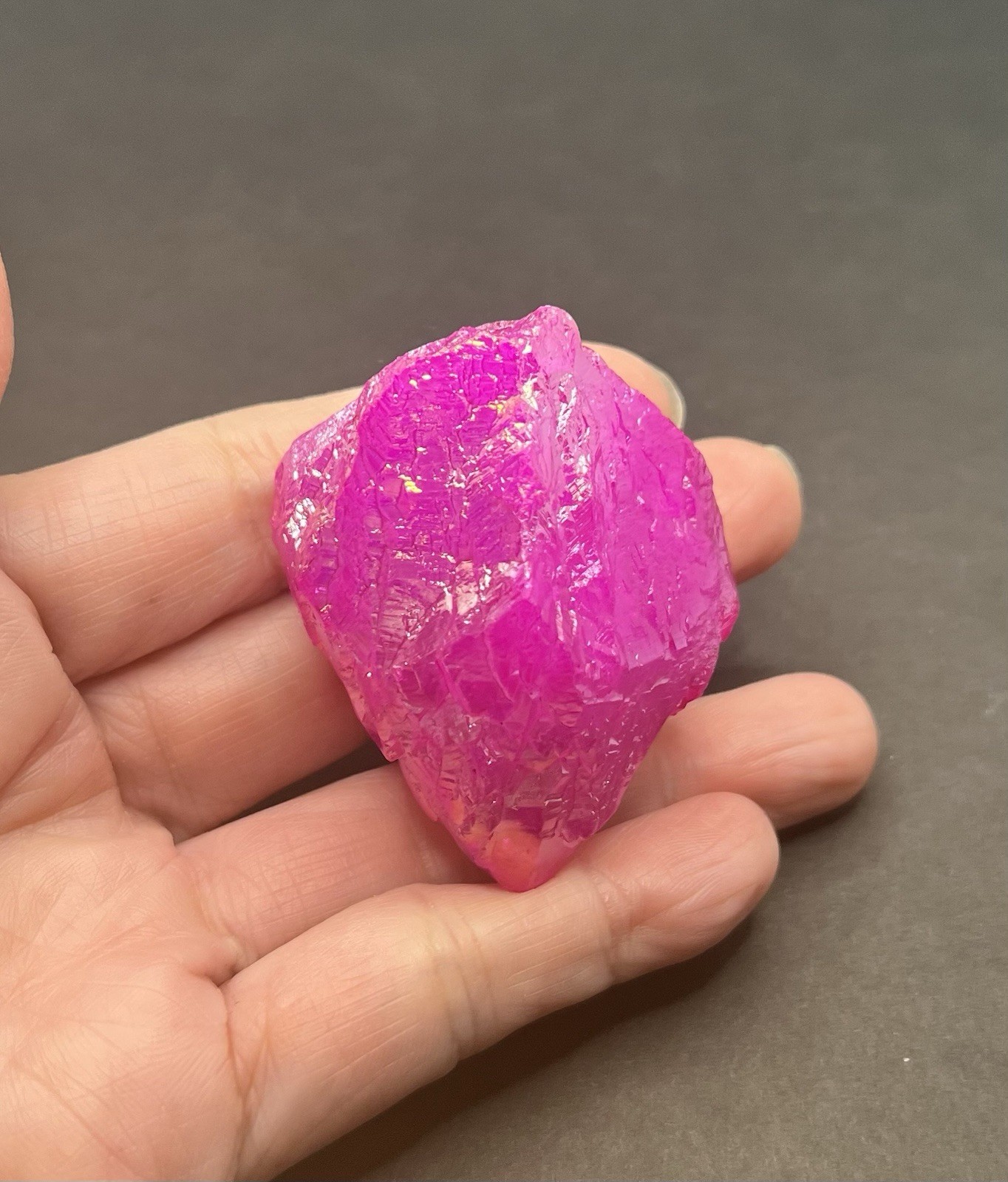 Pink Aura Genuine Quartz 69g