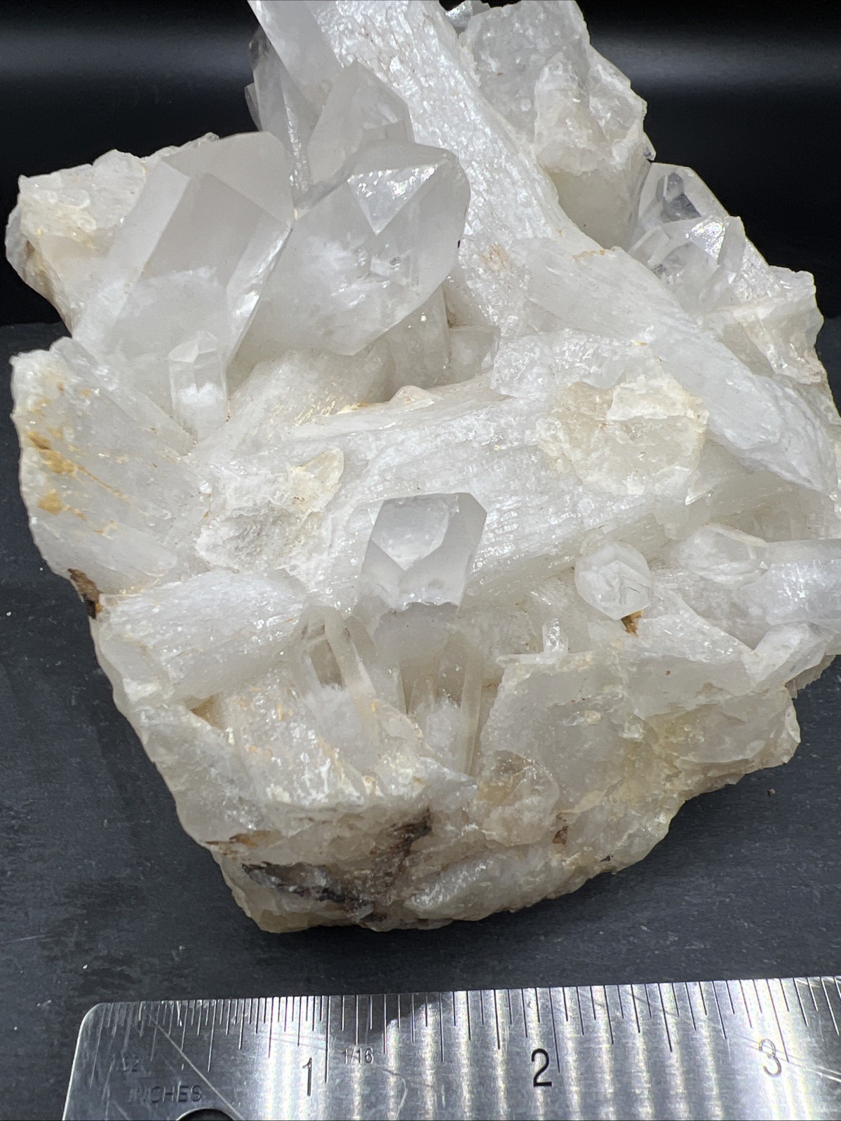 2.6Lb. Natural white quartz crystal Cluster specimen mineral healing
