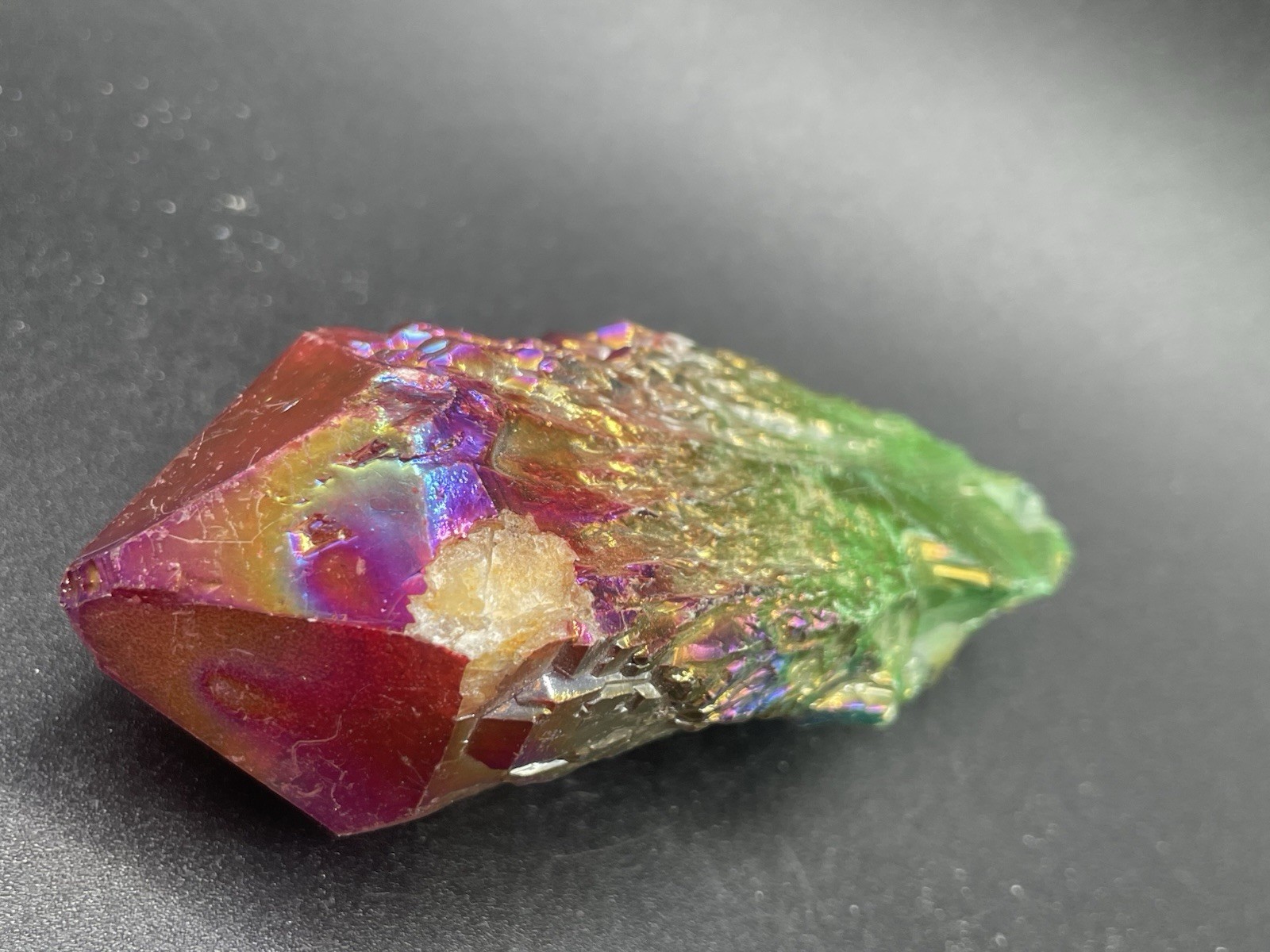 Rainbow Aura Quartz Freeform 107g