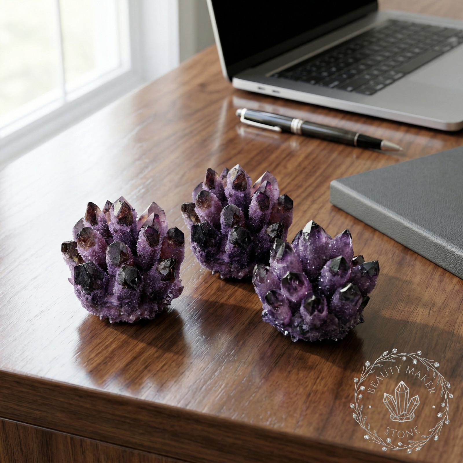 300g Rare Dark Purple Amethyst Druzy | Raw Crystal Cluster for Mature Collect
