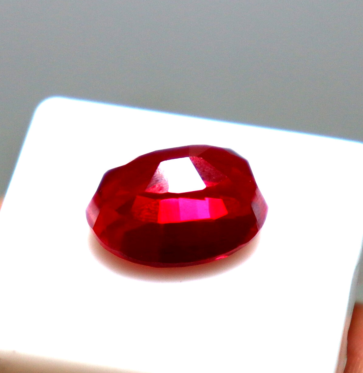 Certified 12.35 Ct Natural BURMA Red Ruby Unheated Oval Cut Loose Gemstone