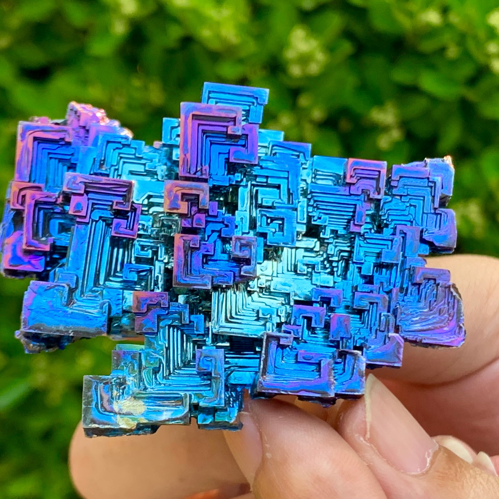 139G ram Bismuth rainbow crystal elementBi gemstone Mineral specimen healing