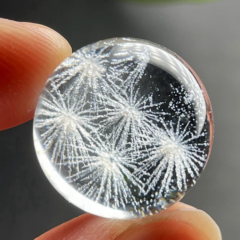 18mm New Find Rare NATURAL PRETTY Fireworks phantom QUARTZ CRYSTAL Sphere BALL