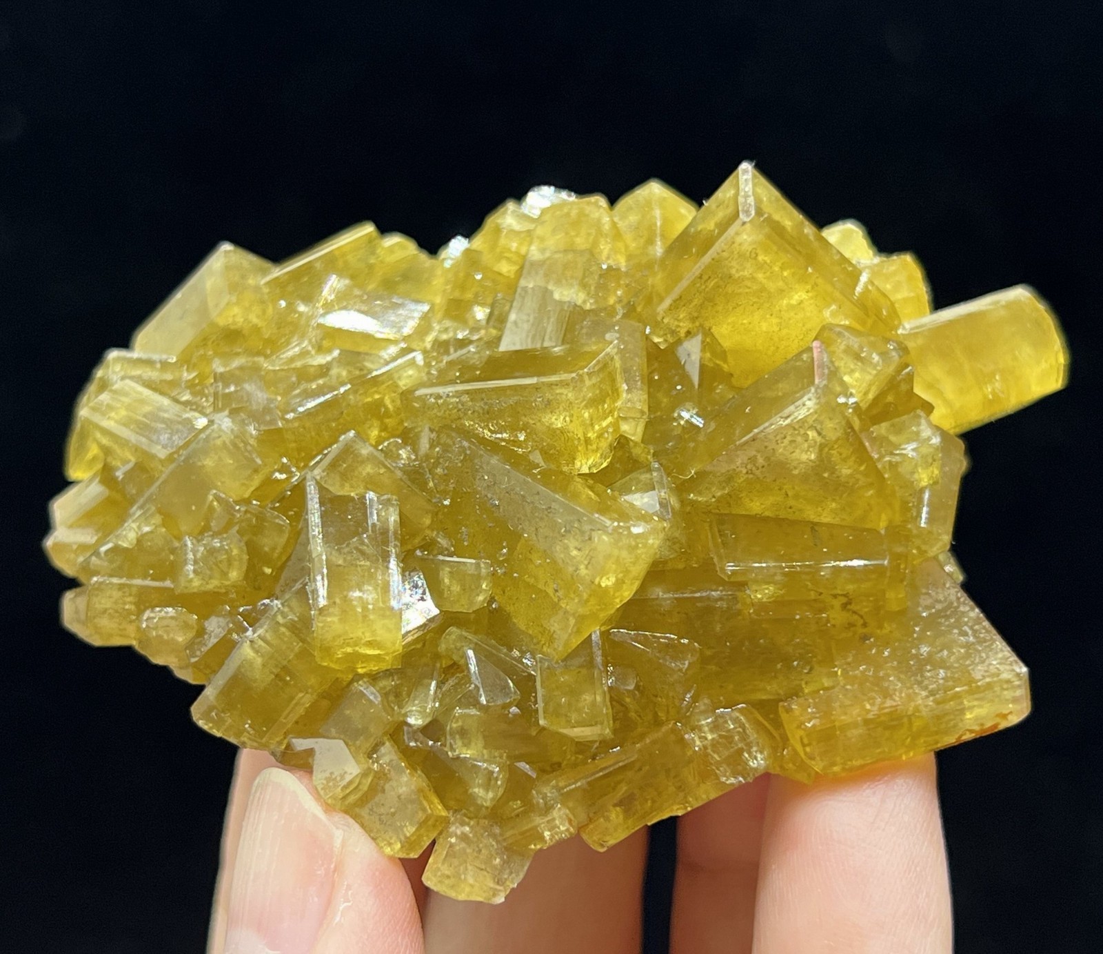 73mm 137g Golden Yellow Barite, Natural Mineral Specimen from China