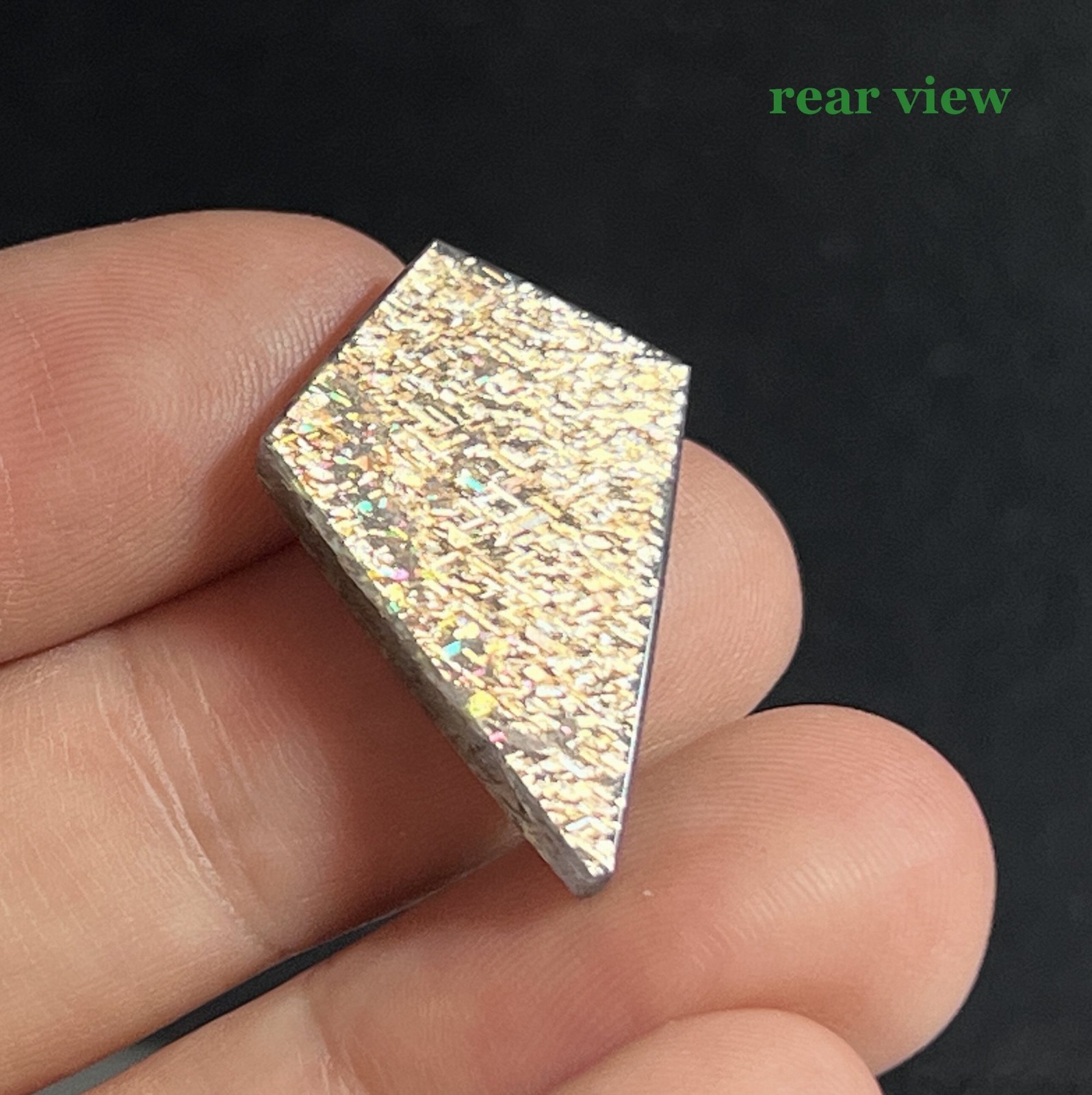 11ct 25.8mm Both sides Beautiful Polished Rainbow Lattice Sunstone
