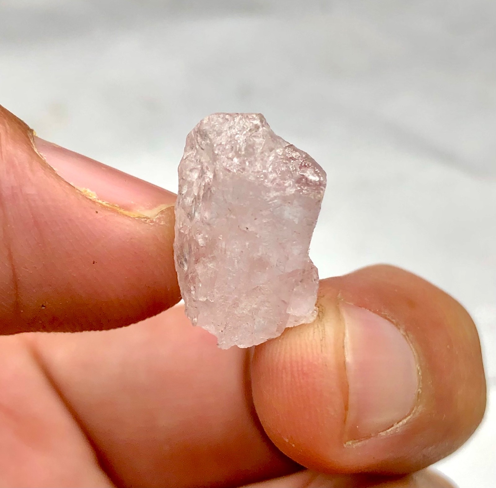 Morganite crystals lot natural mix Color terminated best quality @ skardu 10.00g