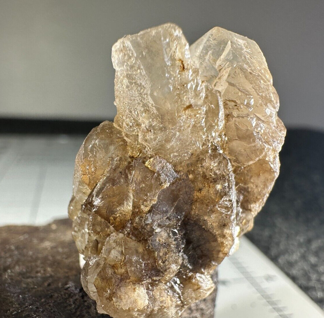 ➤ 1-1/4 CLEAR 3 “TRIANGLE” CALCITES Pleasant Ridge Rensselaer Indiana VIDEO➤536