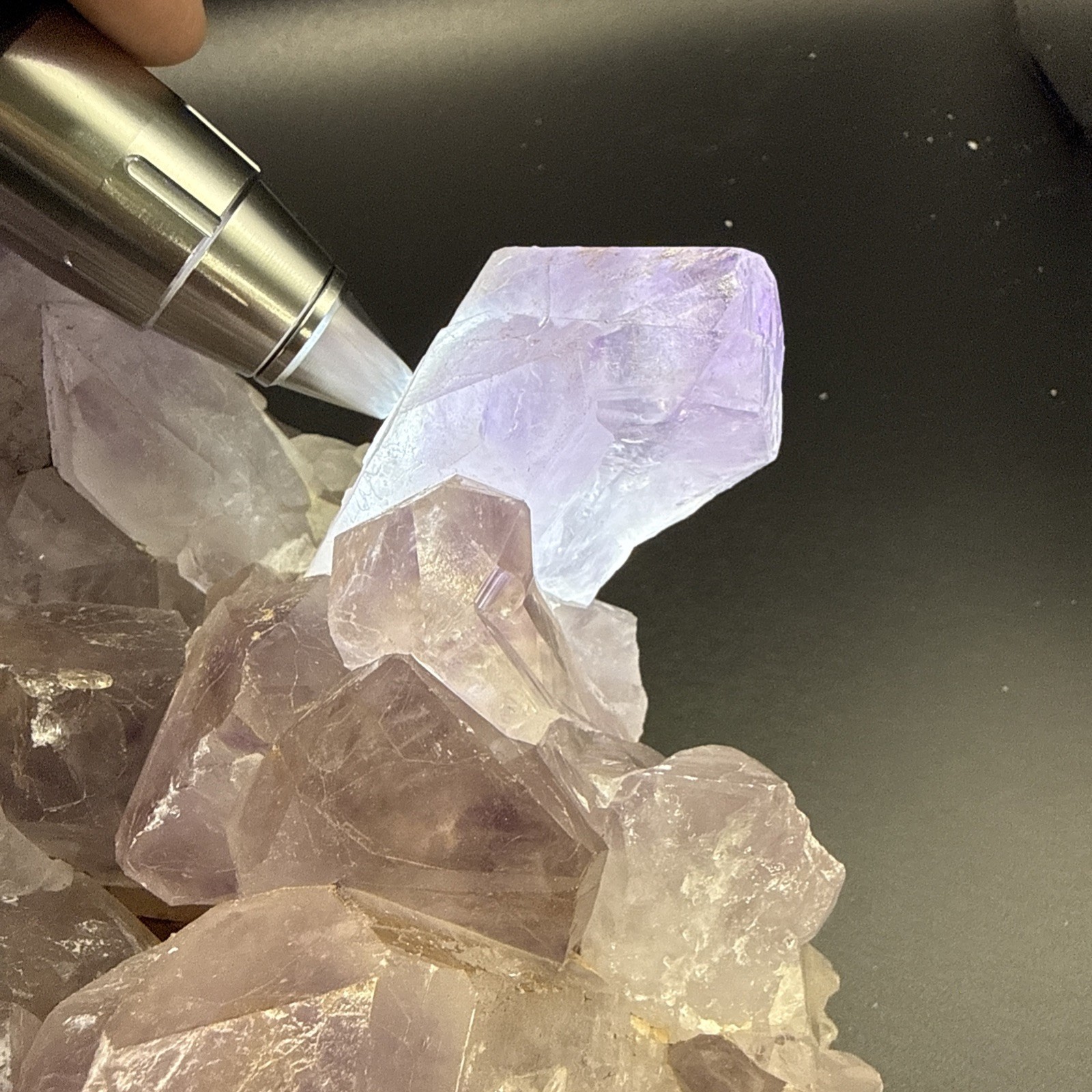 25 LB Huge Natural Amethyst Plate! Big Points! Crystals, Minerals, Congo!