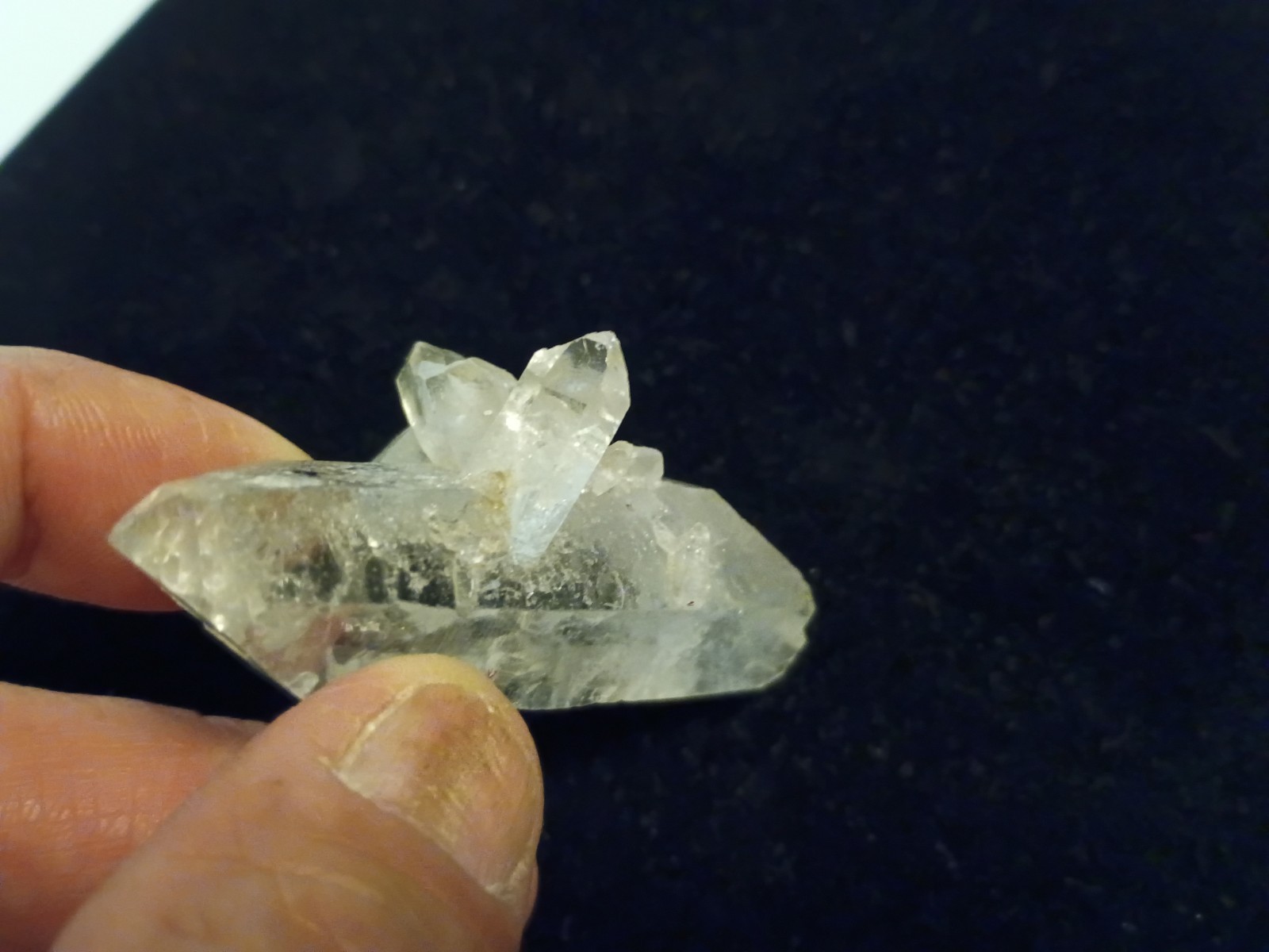 Set of 2 Raw Natural Stone Clear Quartz Crystal Cluster Gem Mineral Specimens