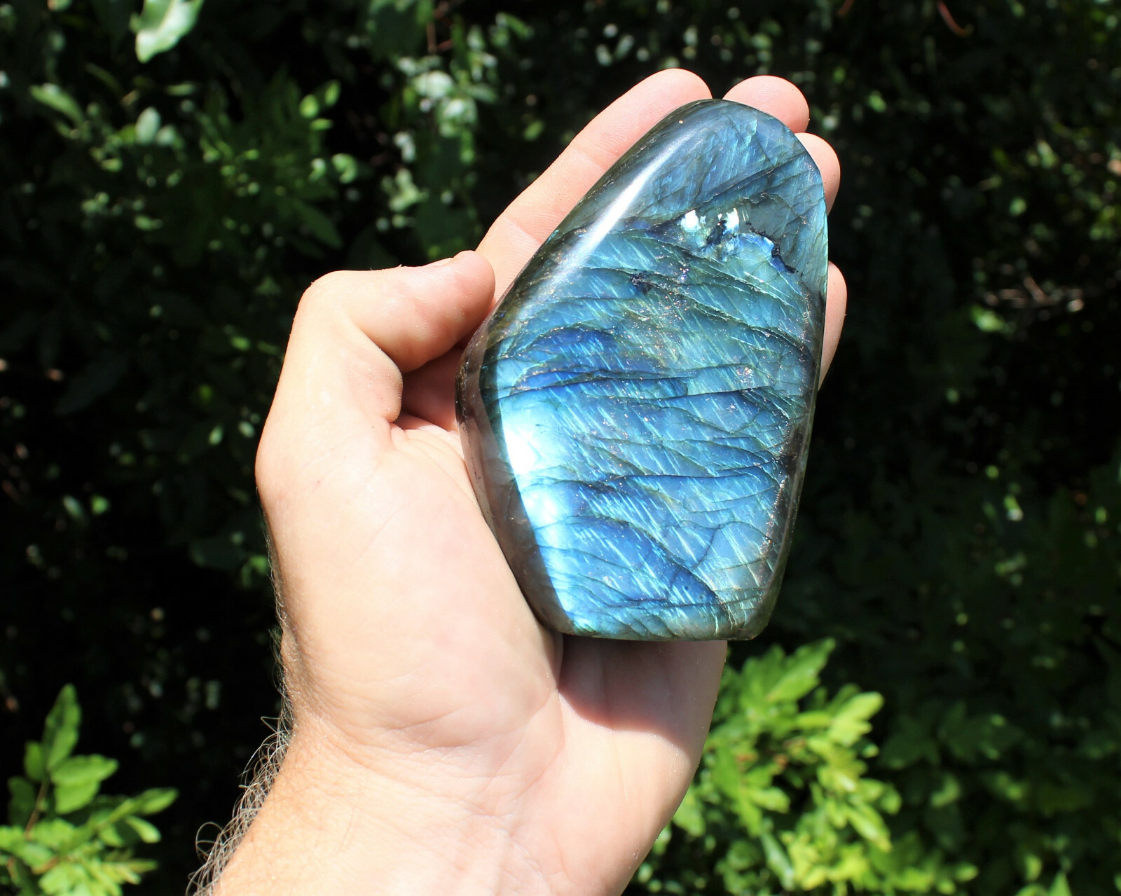 Polished Labradorite Freeform: High Flash Free Standing Crystal Display Specimen