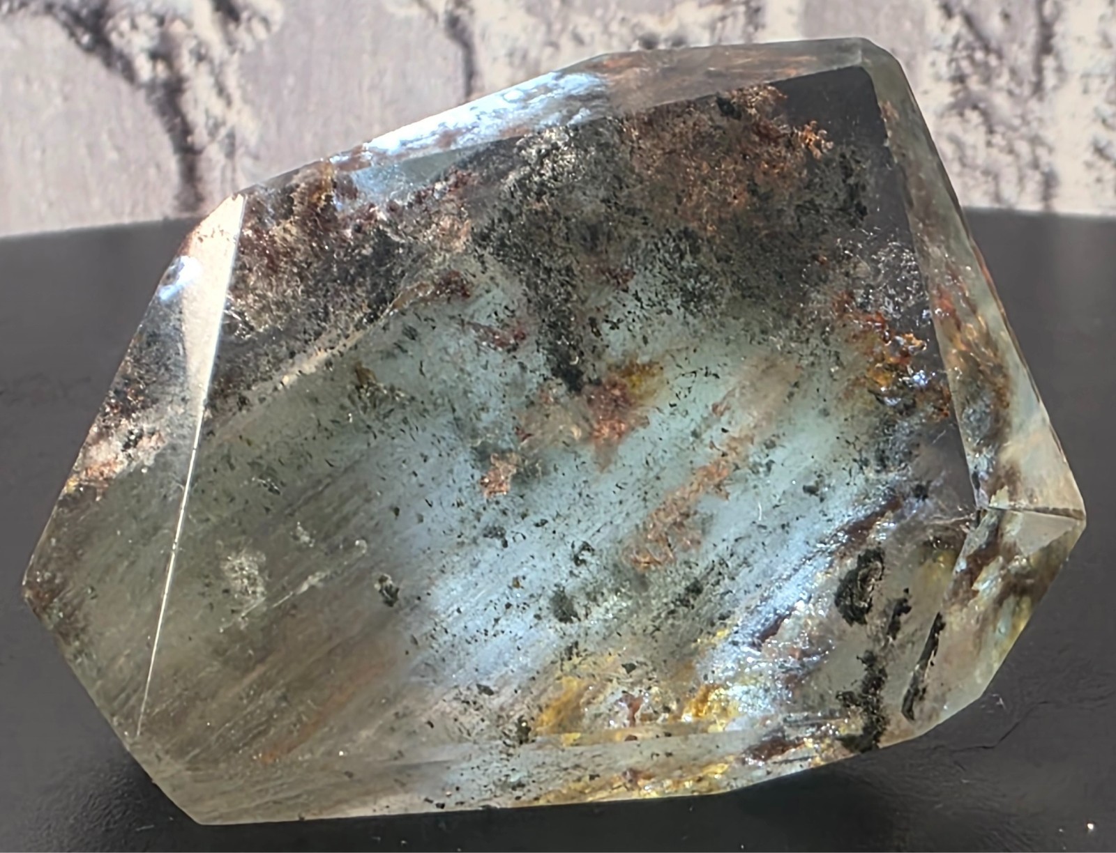 Natural Garden Quartz Crystal China Phantom Inclusion Specimen 59.01g Lodolite