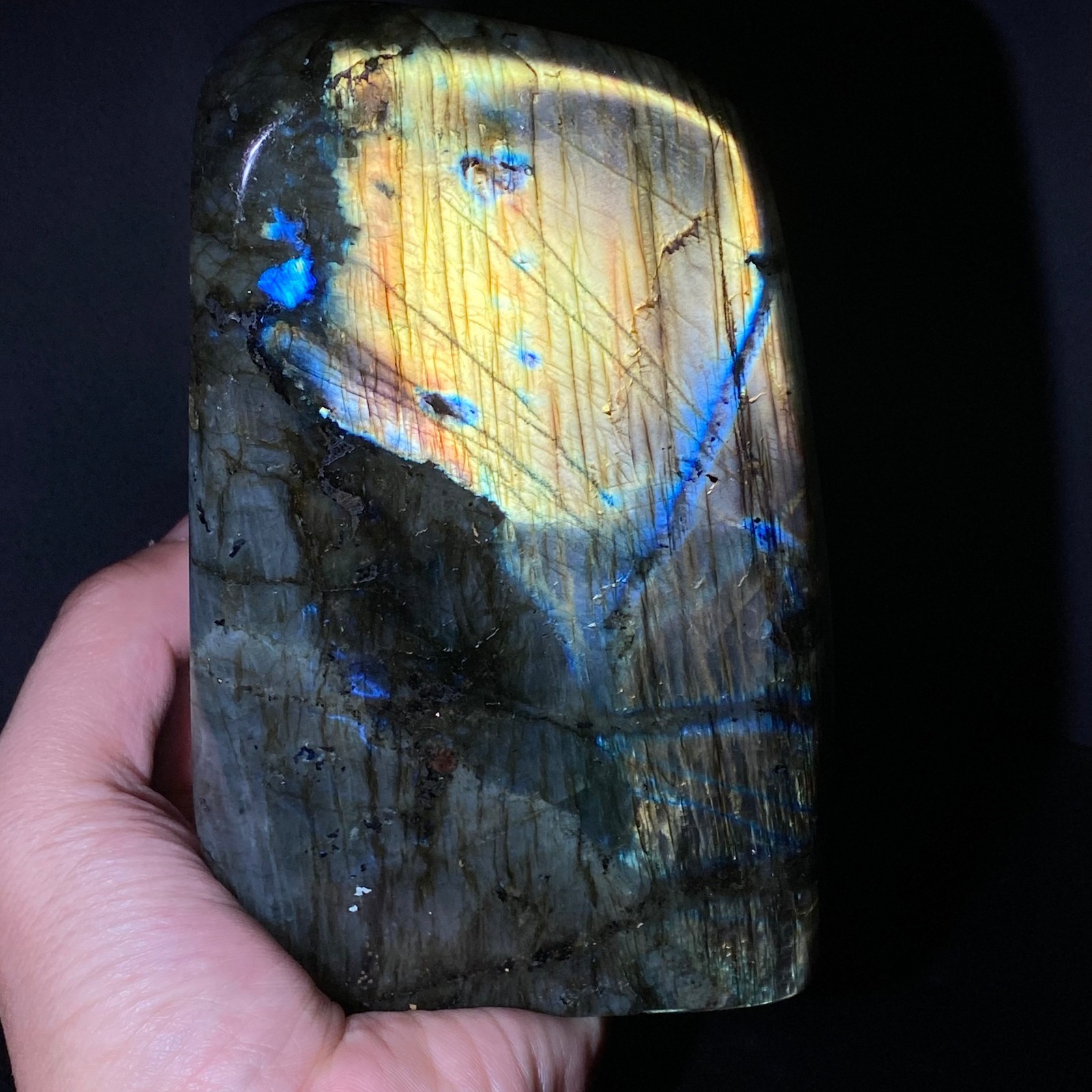 1560 Natural Gorgeous Labradorite QuartzCrystal Stone Specimen Healing