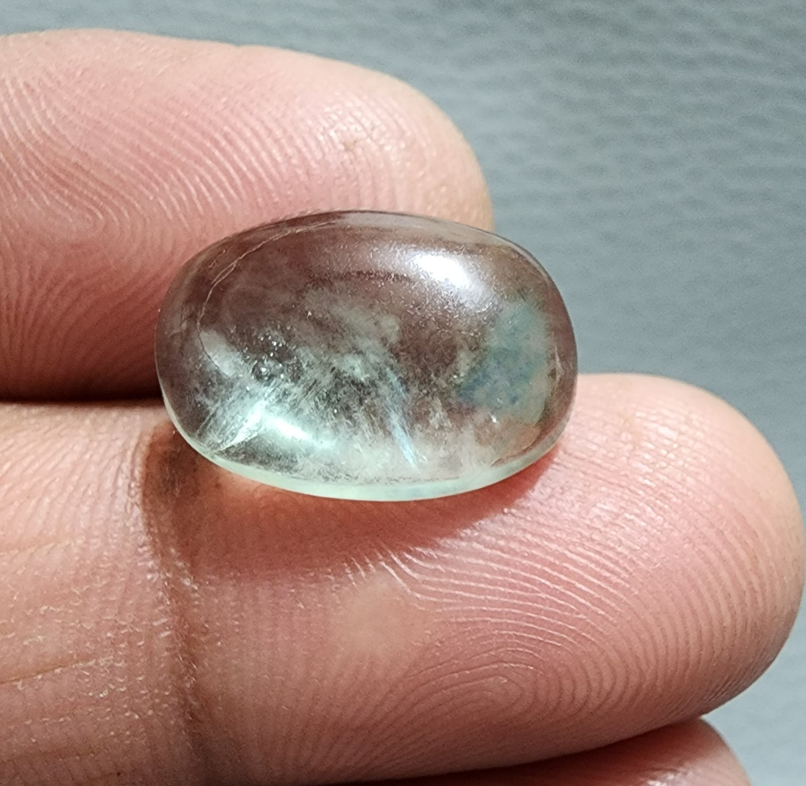 17.10ct AAA+ Quality Green Fluorite Oval Cabochon – Premium Natural Gemstone