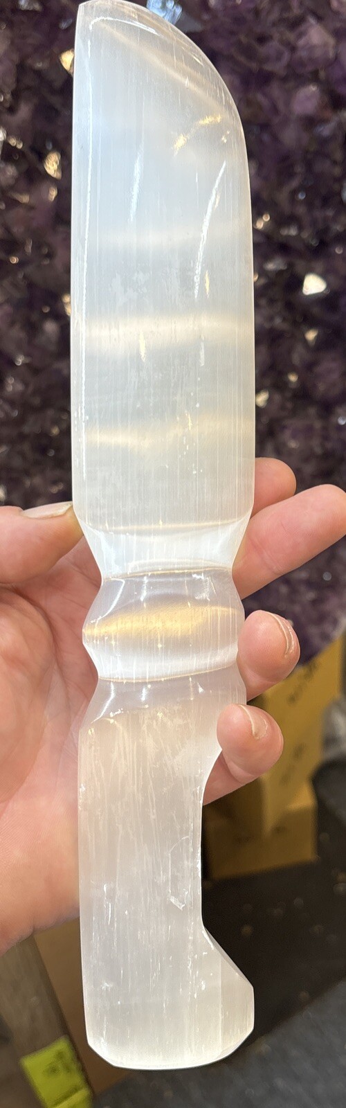 Selenite Anthame 12”