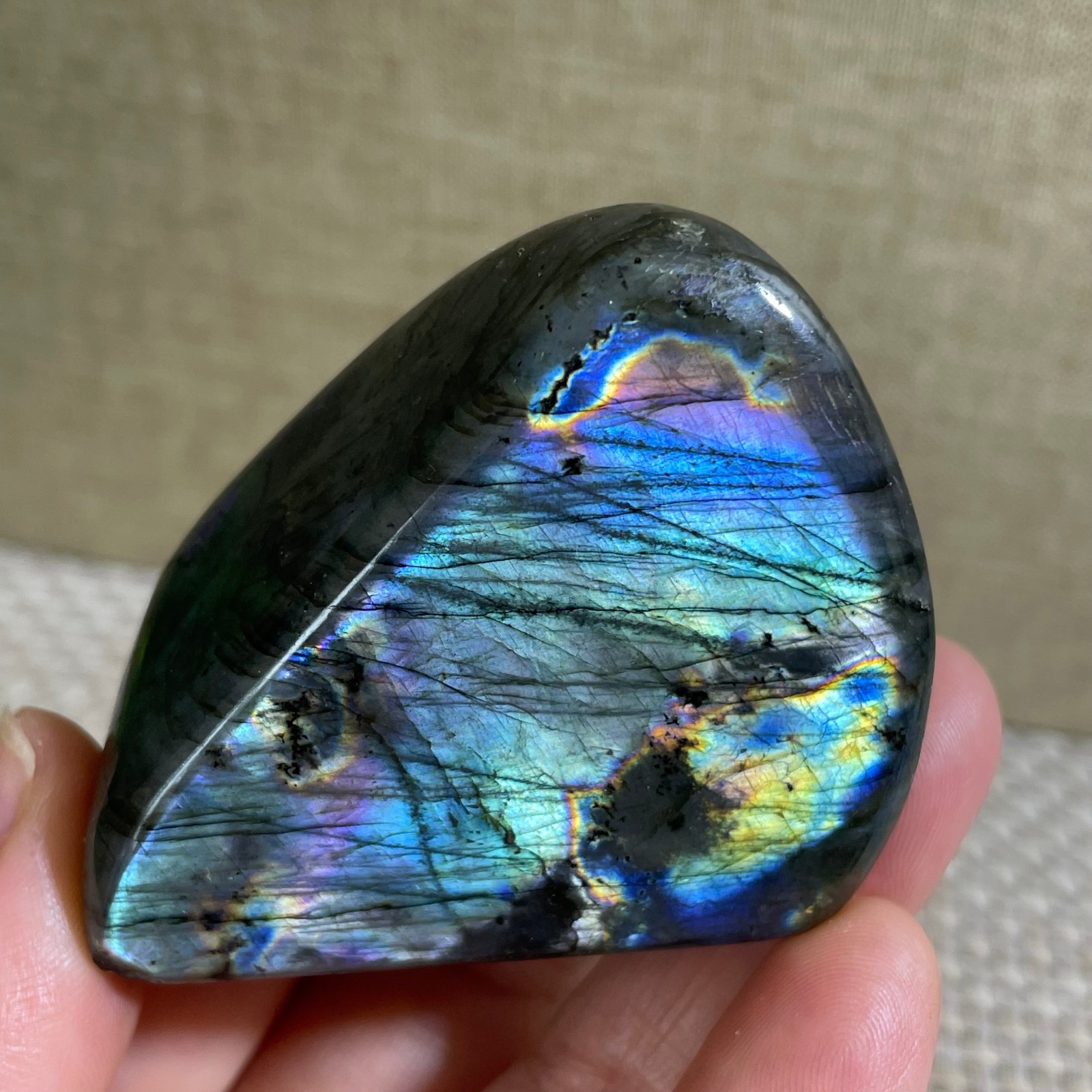 Natural Labradorite Crystal gemstone rough original Specimen 107g
